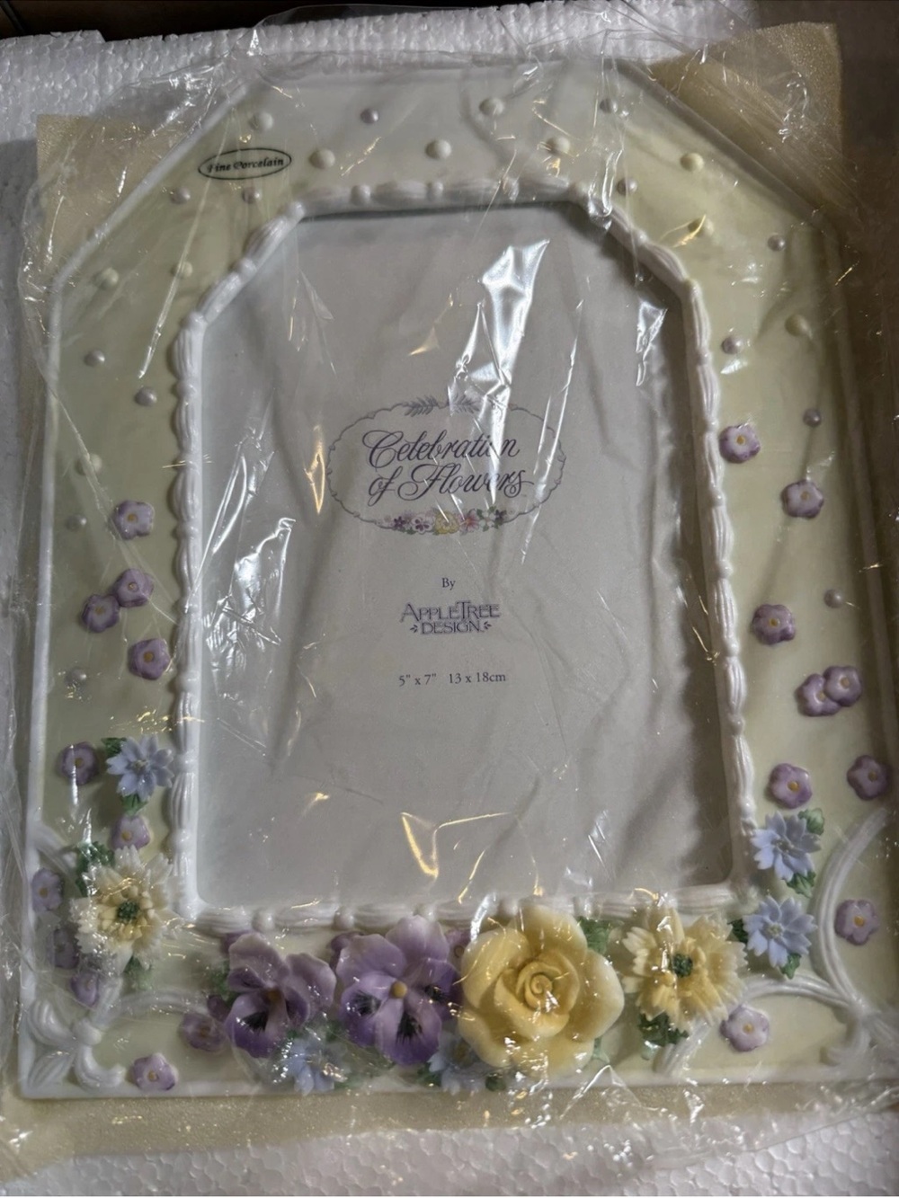 Brand New Celebration of Flowers by AppleTree Porcelain Flower Photo Frame